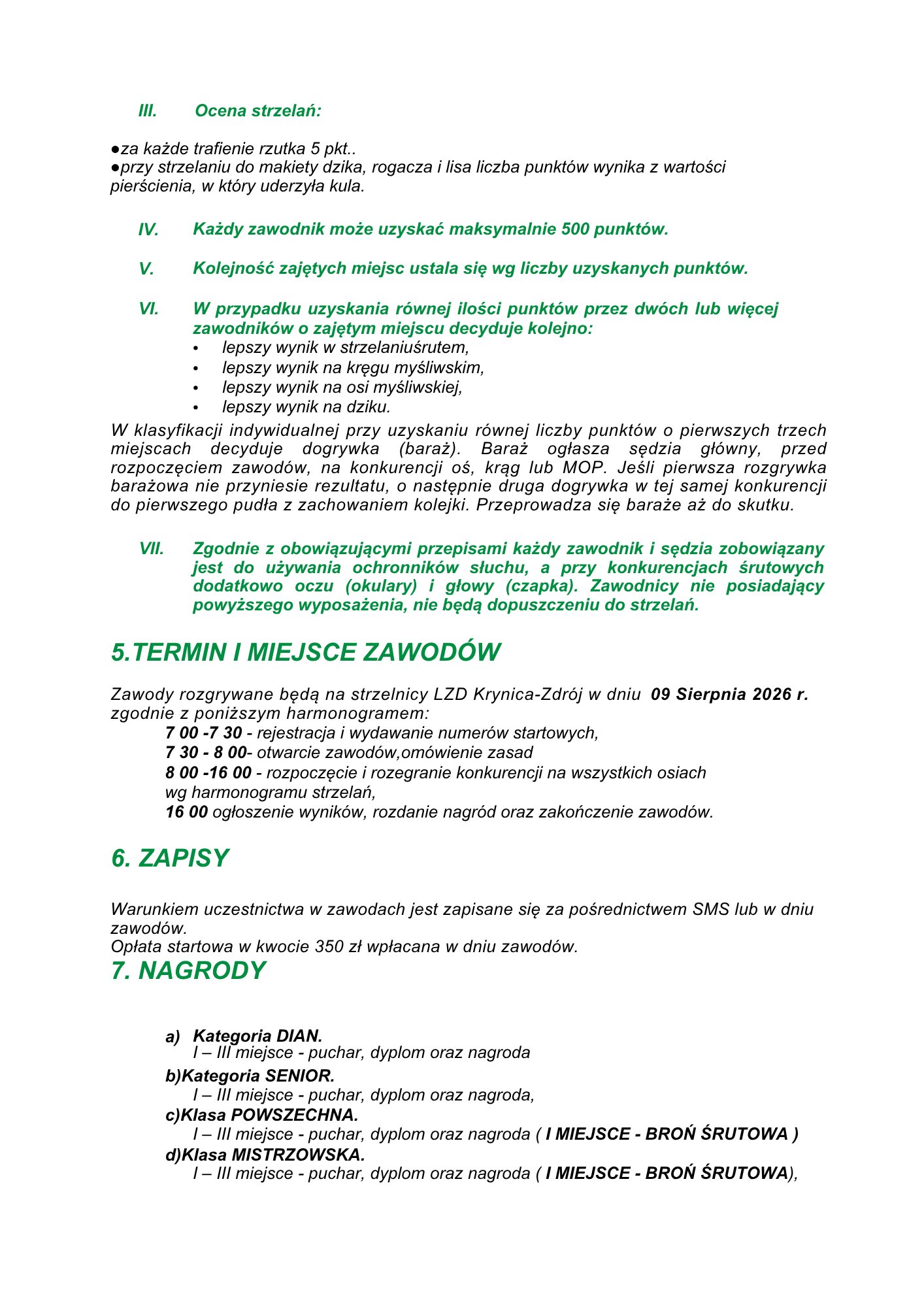Regulamin, strona 3